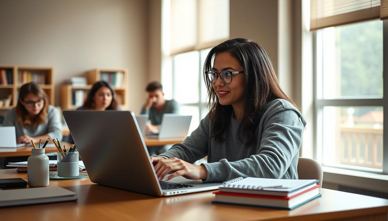 Organized study environment supporting productive learning